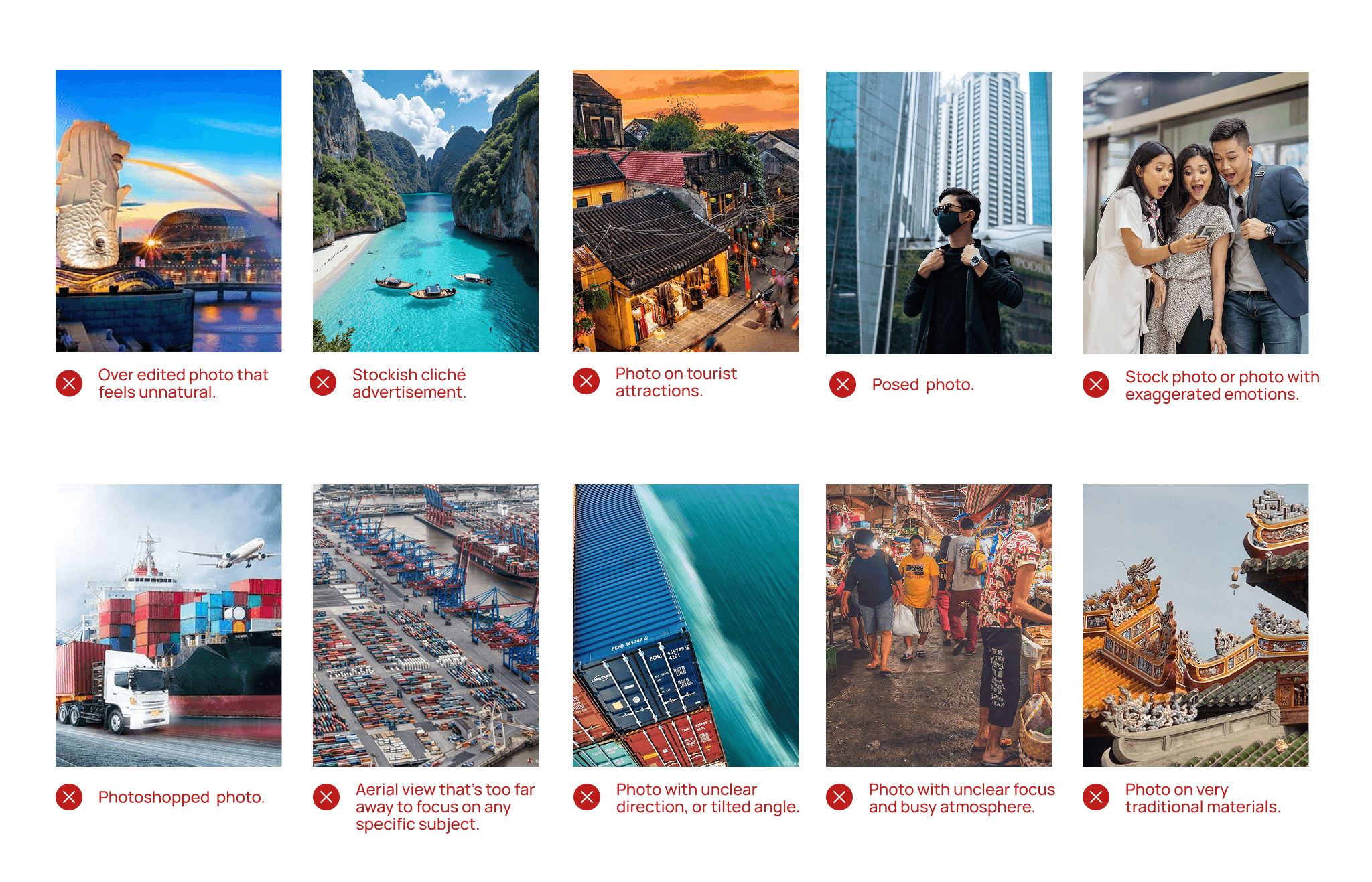things to void in choosing picture for Asia Circles