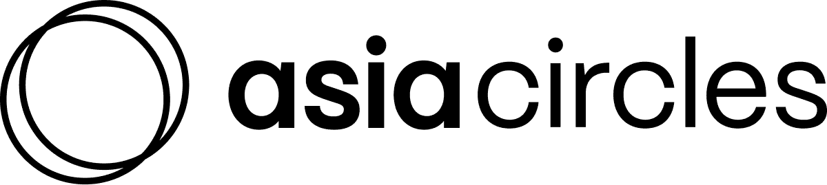 Asia Circles full logo lockup in Black