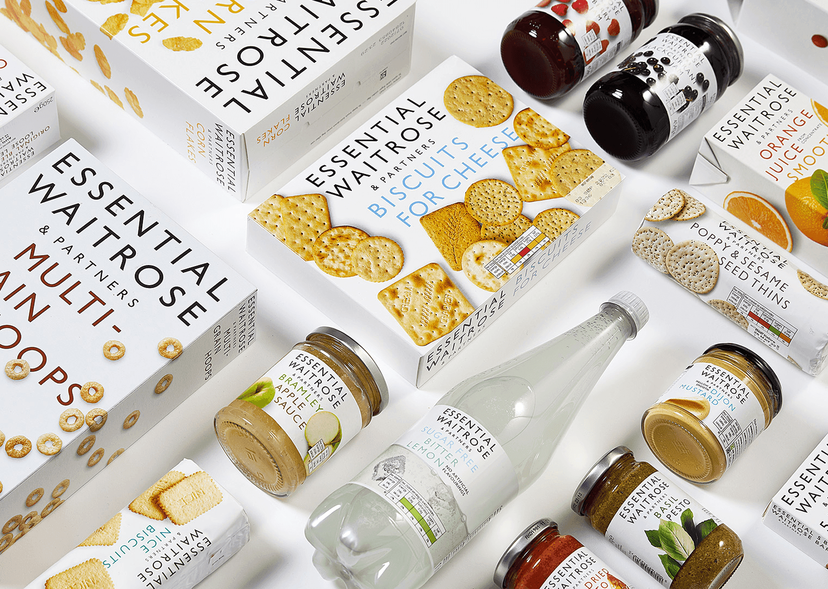 A range of products by Waitrose displayed