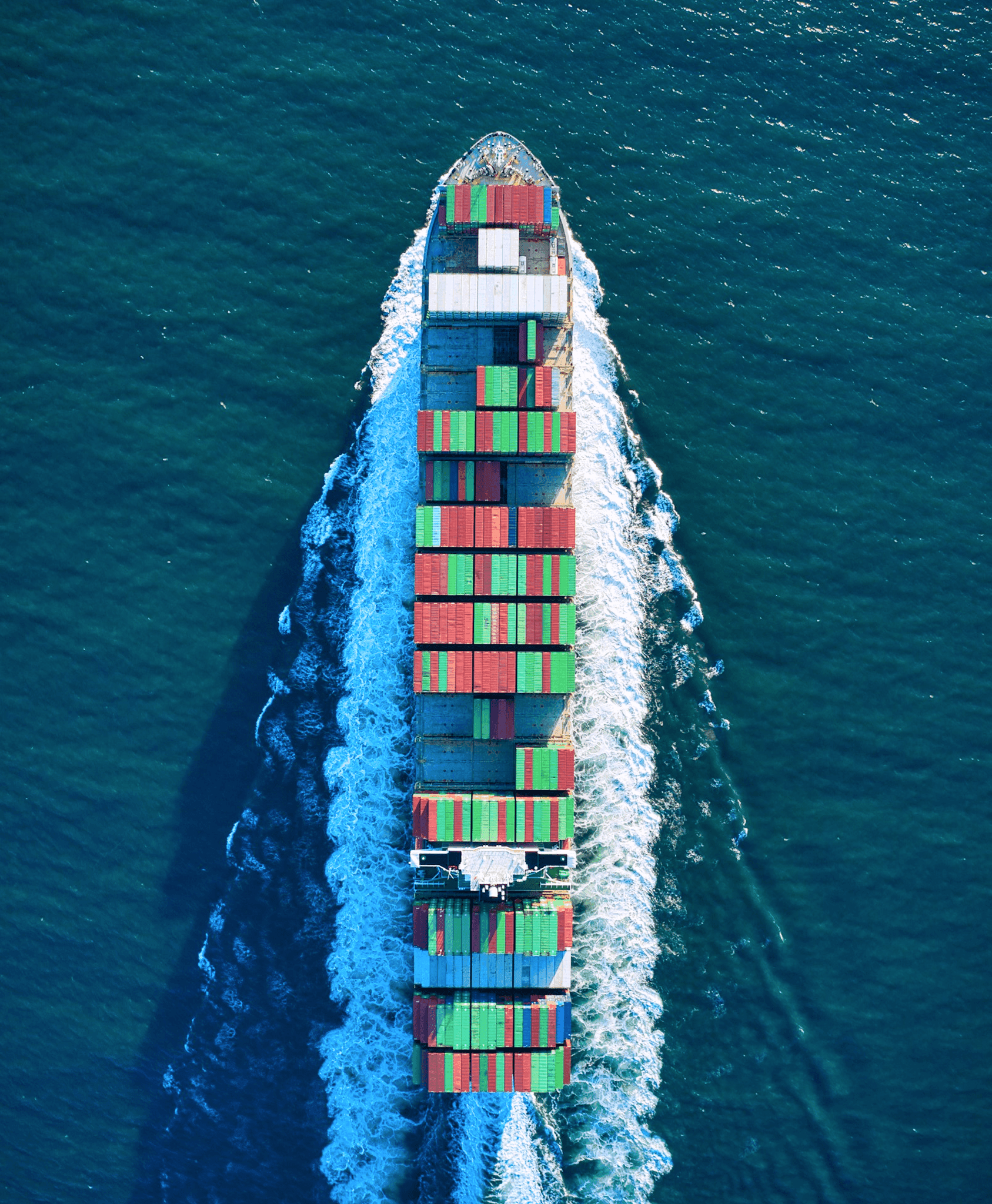a ship moving through water